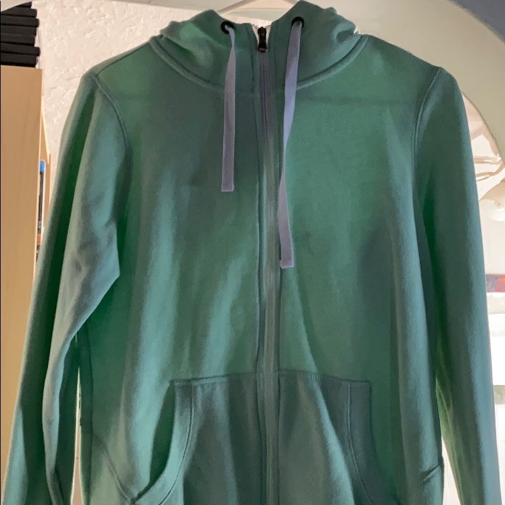 Green hoodie